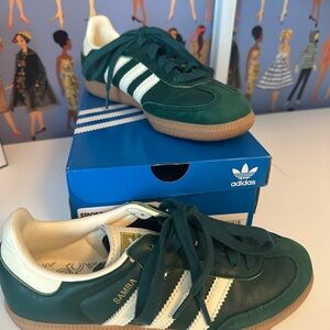 Adidas OG Samba Collegiate green and cream White Sneakers